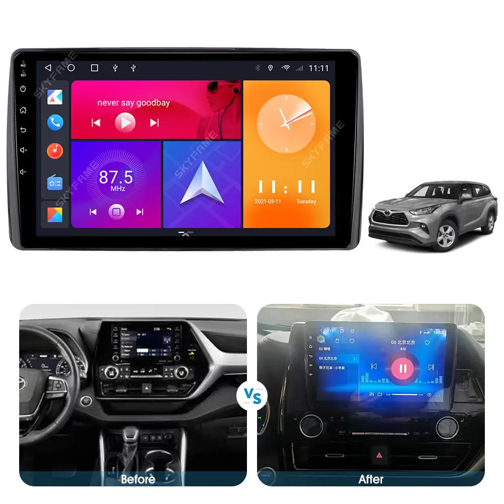 Автомагнитола 2 Din для TOYOTA Highlander CROWN KLUGER 2021, мультимедийный плеер на Android с GPS-навигацией и IPS-экраном 10 дюймов
Автомагнитола 2 Din для TOYOTA Highlander CROWN KLUGER 2021, мультимедийный плеер на Android с GPS-навигацией и IPS-экраном 10 дюймов