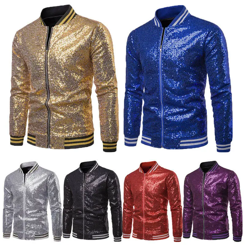 Jacket Jacket Coats Outwear Stage Fashion Men's Sequined Chaqueta Gold Shiny Wedding New Prom Varsity Jacket Men Bling Party
Jacket Jacket Coats Outwear Stage Fashion Men's Sequined Chaqueta Gold Shiny Wedding New Prom Varsity Jacket Men Bling Party