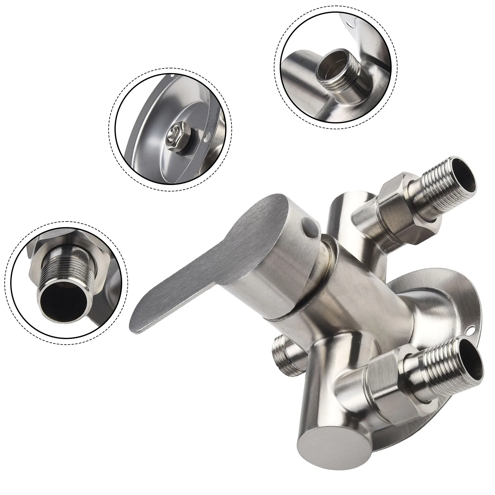 High Hardness Stainless Steel Shower Faucet Wall Mounted Offers Water and Temperature Control with Swing Handle
High Hardness Stainless Steel Shower Faucet Wall Mounted Offers Water and Temperature Control with Swing Handle