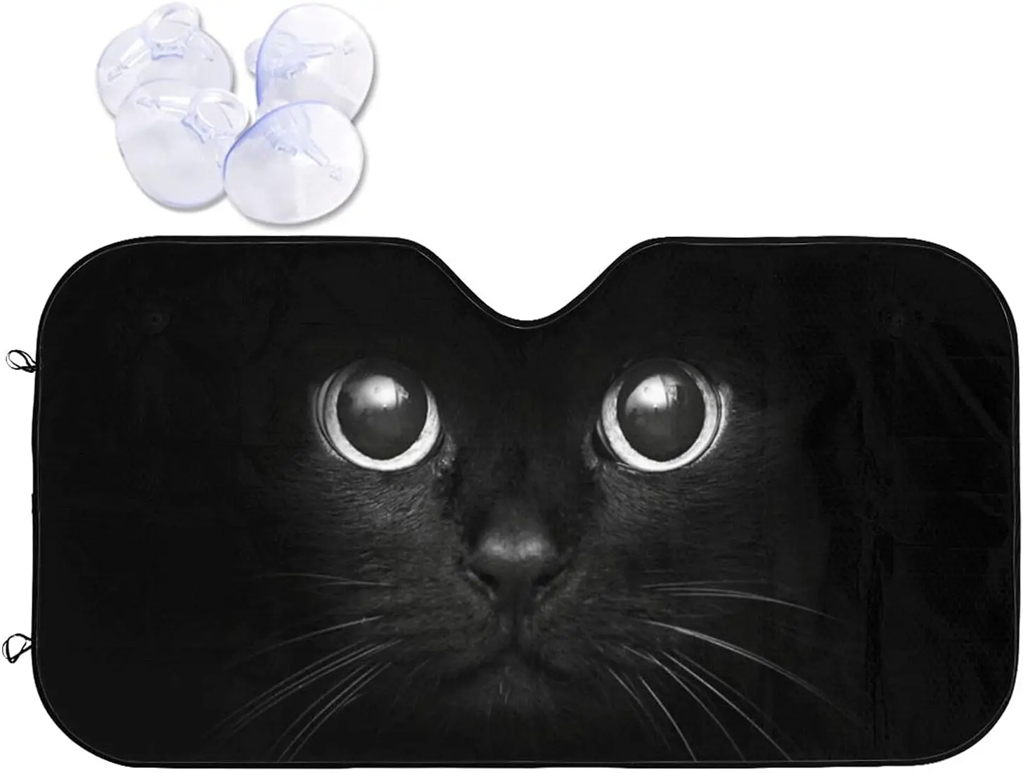 Black Cat Windshield Sun Shade Protector Car Sunshade Blocks UV Rays Sun Visor Reflector for Cars SUV Trucks Keep Vehicle Cool
Black Cat Windshield Sun Shade Protector Car Sunshade Blocks UV Rays Sun Visor Reflector for Cars SUV Trucks Keep Vehicle Cool
