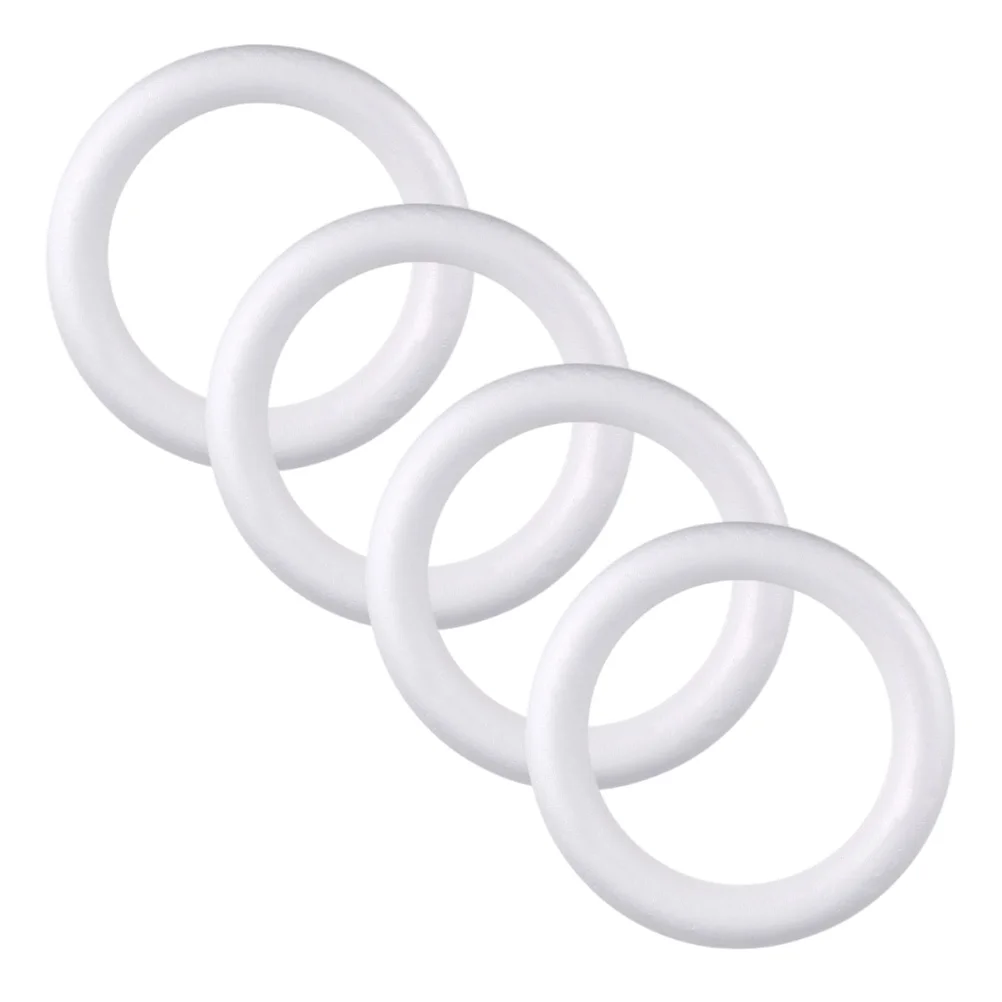 4pcs 300mm Craft Wreath Polystyrene Ring White Blank Round Modeling Ornament for Christmas Decoration DIY Crafts Floral Projects
4pcs 300mm Craft Wreath Polystyrene Ring White Blank Round Modeling Ornament for Christmas Decoration DIY Crafts Floral Projects