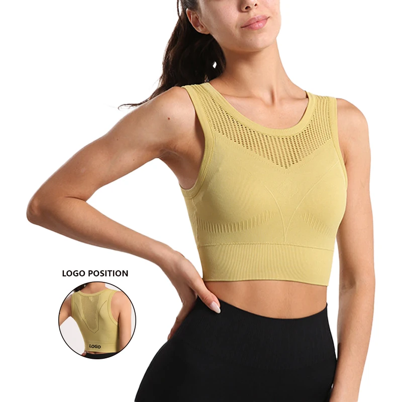Sports Underwear All-in-one Cup Medium Support Running Fitness Vest Gathered Breathable Mesh Yoga Clothing Bra Women 
Sports Underwear All-in-one Cup Medium Support Running Fitness Vest Gathered Breathable Mesh Yoga Clothing Bra Women