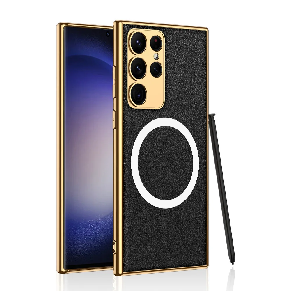 For Samsung Galaxy S23 Ultra Case Full Metal Lens Customized Cowhide Electroplated Wireless charging Ultrathin Protective cover
For Samsung Galaxy S23 Ultra Case Full Metal Lens Customized Cowhide Electroplated Wireless charging Ultrathin Protective cover