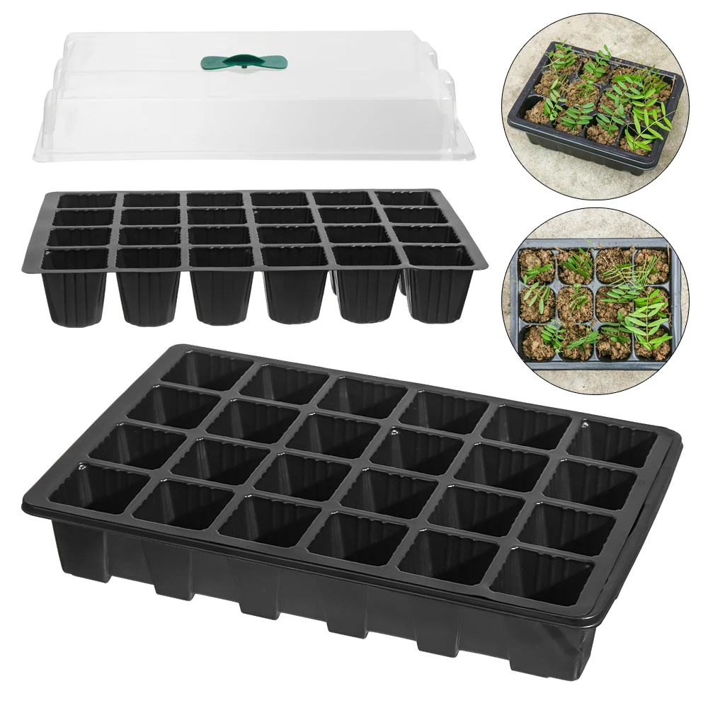 24 Holes Plastic Germination Box Flower Nursery Pots Planting Seed Tray With Clear Cover Grow Box Seedling Starter Garden
24 Holes Plastic Germination Box Flower Nursery Pots Planting Seed Tray With Clear Cover Grow Box Seedling Starter Garden