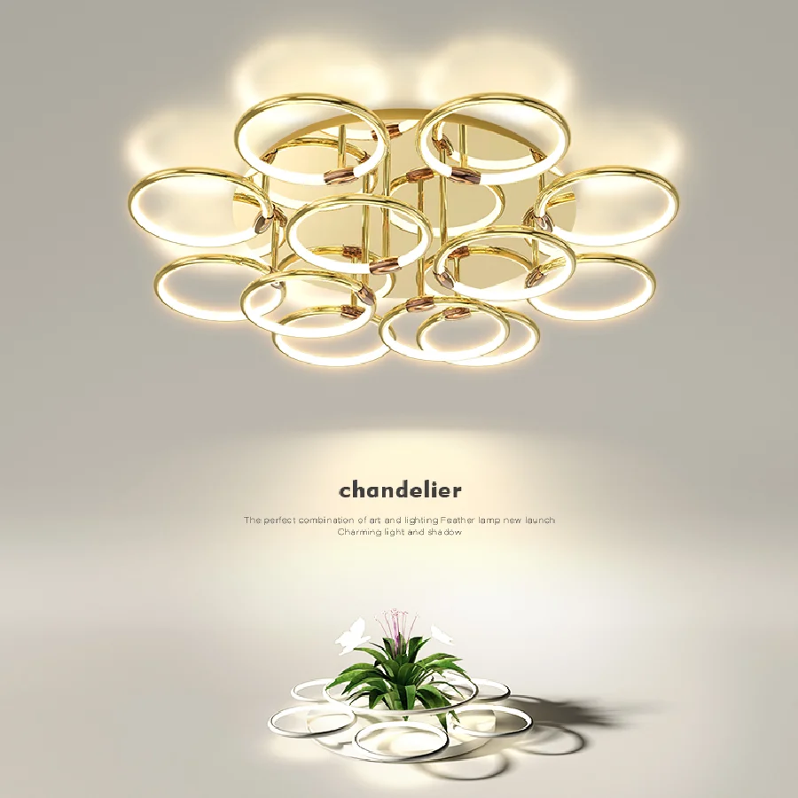 Gold-plated Modern led Ceiling lights For living room lights bedroom Home Dec lustre plafonnier led Ceiling lamp light fixtures
Gold-plated Modern led Ceiling lights For living room lights bedroom Home Dec lustre plafonnier led Ceiling lamp light fixtures