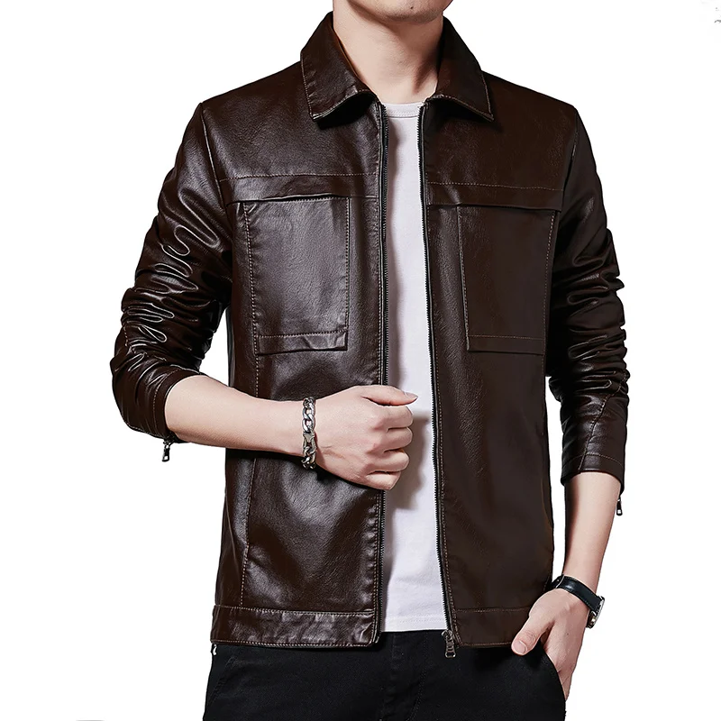 mens zipper Leather Jacket Men spring autumn Motorcycle PU Leahter Jacket Male Stand Collar Casual Windbreaker clothing 2022
mens zipper Leather Jacket Men spring autumn Motorcycle PU Leahter Jacket Male Stand Collar Casual Windbreaker clothing 2022