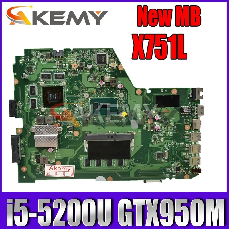 Материнская плата для ноутбука Akemy X751LX, Материнская плата ASUS X751LK X751LKB, 4 Гб ОЗУ, GTX950M
Материнская плата для ноутбука Akemy X751LX, Материнская плата ASUS X751LK X751LKB, 4 Гб ОЗУ, GTX950M