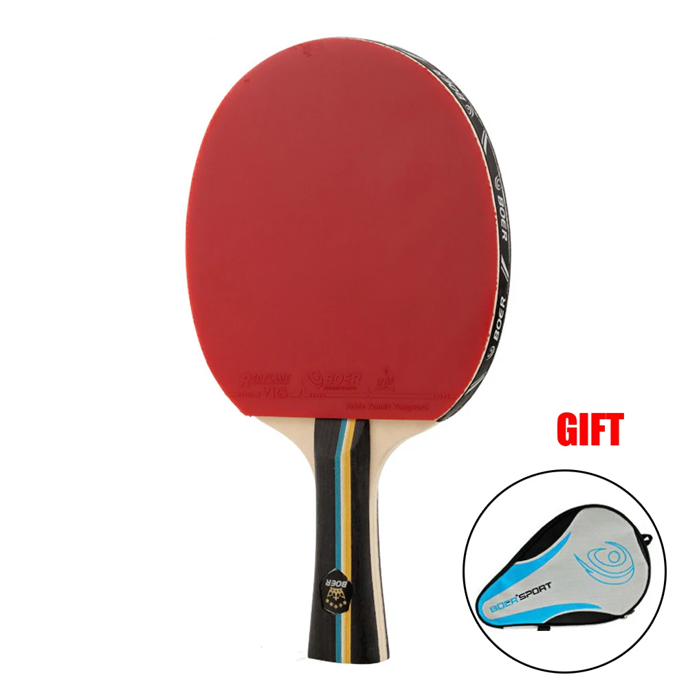 Strong Spin Table Tennis Racket 7 Ply Wood Ping Pong Bat Paddle Long Handl 2star Basswood Racket Finished Rack Horizontal
Strong Spin Table Tennis Racket 7 Ply Wood Ping Pong Bat Paddle Long Handl 2star Basswood Racket Finished Rack Horizontal