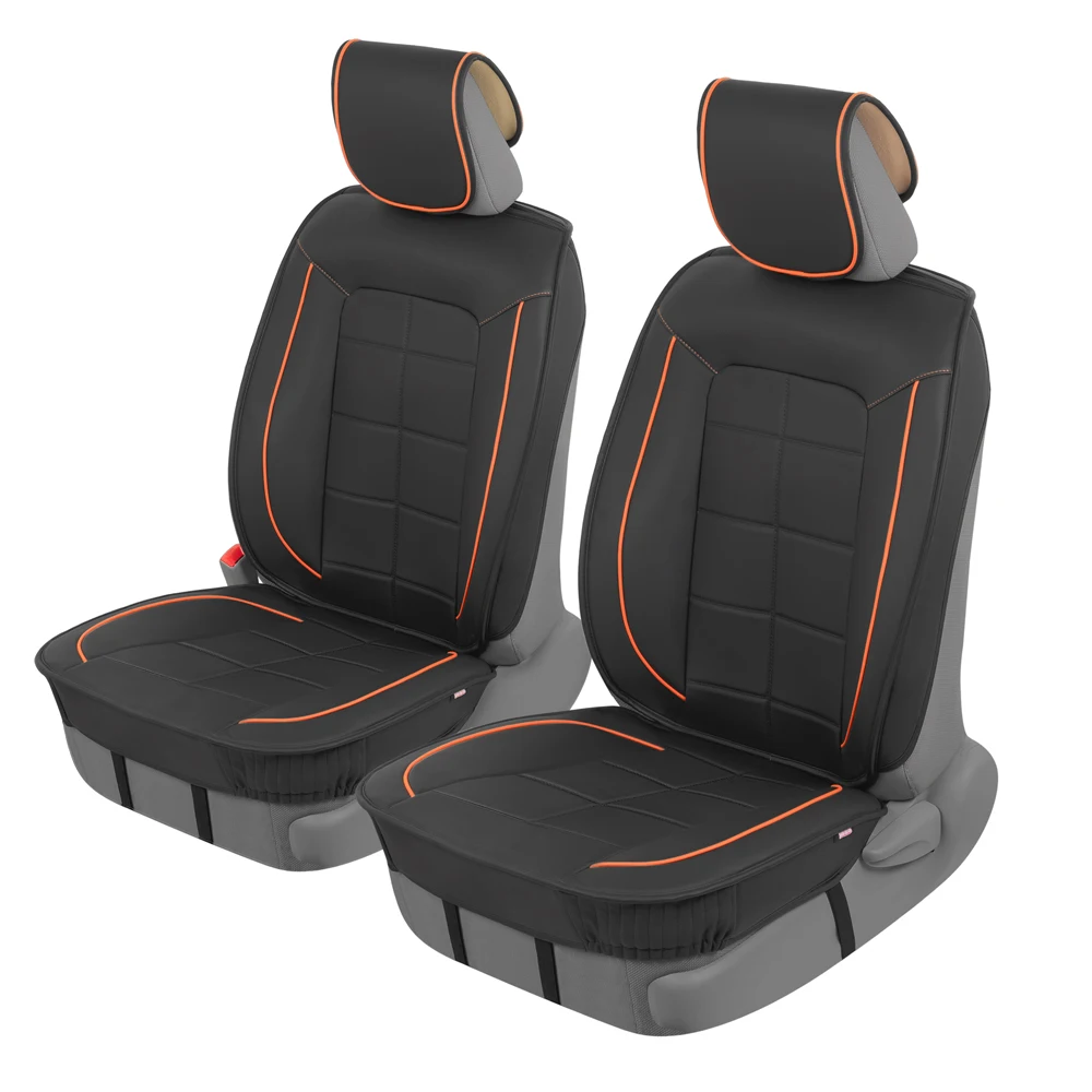 Leatherette Car Seat Covers for Front Seats, Orange - Universal Fit for Car Truck Van SUV
Leatherette Car Seat Covers for Front Seats, Orange - Universal Fit for Car Truck Van SUV