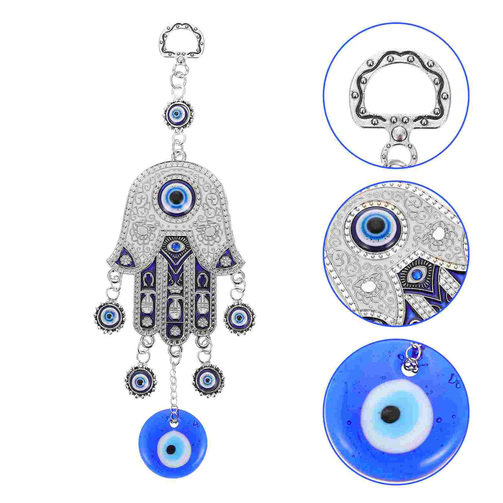 Eye Evil Ornament Hanging Decor Wall Blue Turkish Charm Hamsa Caramulet Hand Protection Keychain Lucky Bead Decoration Pendant
Eye Evil Ornament Hanging Decor Wall Blue Turkish Charm Hamsa Caramulet Hand Protection Keychain Lucky Bead Decoration Pendant