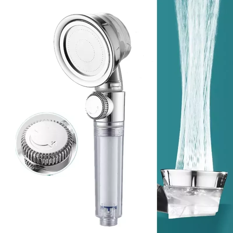 Shower Head Water Saving Flow Rotating With Small Fan ABS Rain High Pressure spray Nozzle Bathroom Accessories
Shower Head Water Saving Flow Rotating With Small Fan ABS Rain High Pressure spray Nozzle Bathroom Accessories