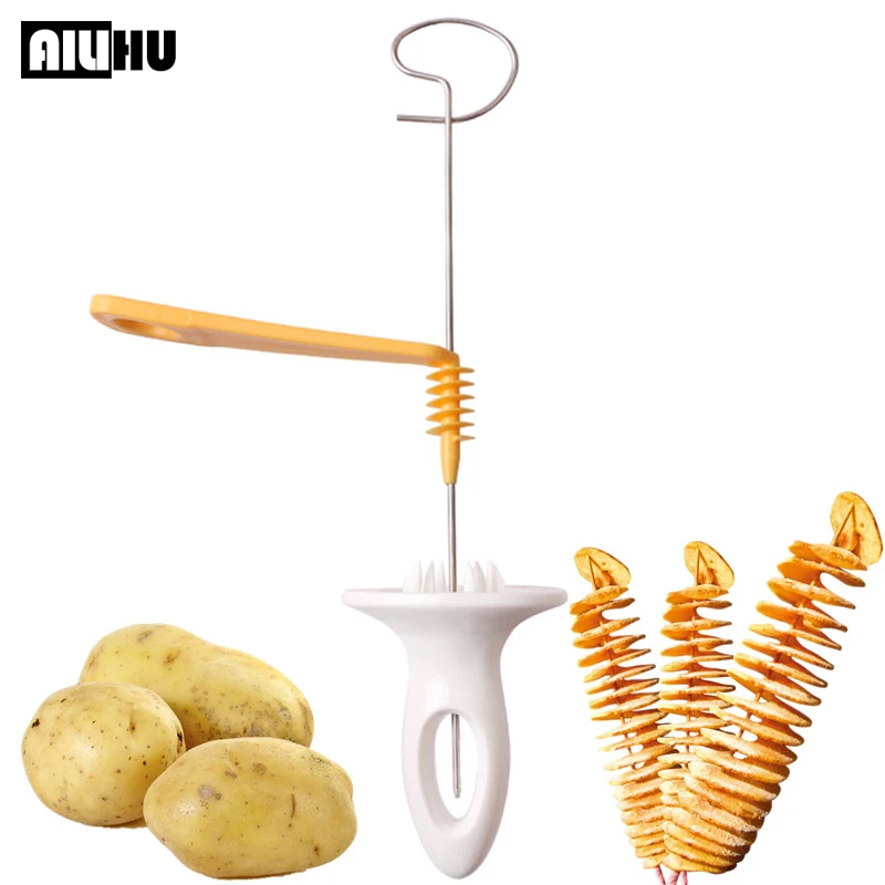 3 string Rotate Potato Slicer Stainless Steel +Plastic Twisted Potato Slice Cutter Spiral DIY Manual Creative Kitchen Gadgets
3 string Rotate Potato Slicer Stainless Steel +Plastic Twisted Potato Slice Cutter Spiral DIY Manual Creative Kitchen Gadgets