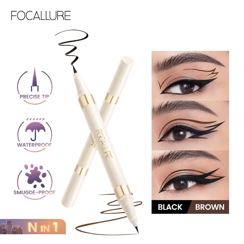 FOCALLURE Double-ended Liquid Eyeliner Long Lasting Waterproof Smudge-Proof High Pigment Easy to Wear Eyes Makeup Cosmetics
FOCALLURE Double-ended Liquid Eyeliner Long Lasting Waterproof Smudge-Proof High Pigment Easy to Wear Eyes Makeup Cosmetics