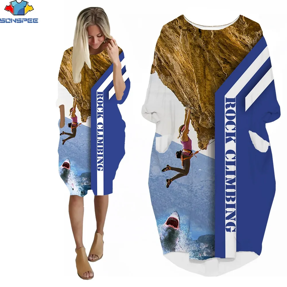 Sonspee 3d Print Summer Women New Short Sleeve Dress Climbing Adventure Outdoor Shark Sport Polyester Casual O-neck Tshirt Skirt
Sonspee 3d Print Summer Women New Short Sleeve Dress Climbing Adventure Outdoor Shark Sport Polyester Casual O-neck Tshirt Skirt