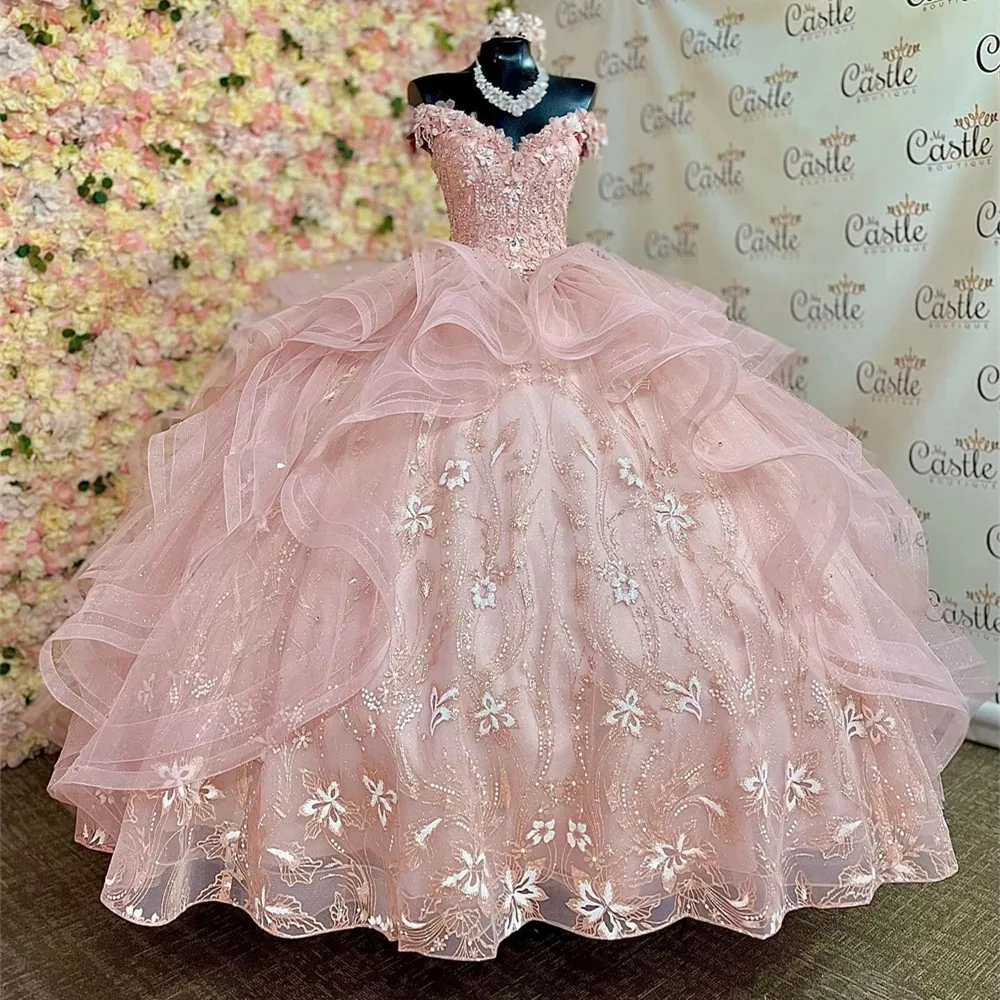 Real Pictures Coral Princess Quinceanera Dresses 3D Flowers Ball Gown Birthday Tulle Lace-Up Sweet 16 Dresses vestidos de 15
Real Pictures Coral Princess Quinceanera Dresses 3D Flowers Ball Gown Birthday Tulle Lace-Up Sweet 16 Dresses vestidos de 15