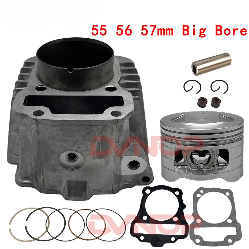 Комплект мотоциклетных цилиндров 55 мм 56 мм 57 мм поршневое кольцо с большим отверстием для Honda Super Cub 110 NBC110 C110 NBC 110 2009-2018 EFI CRF110