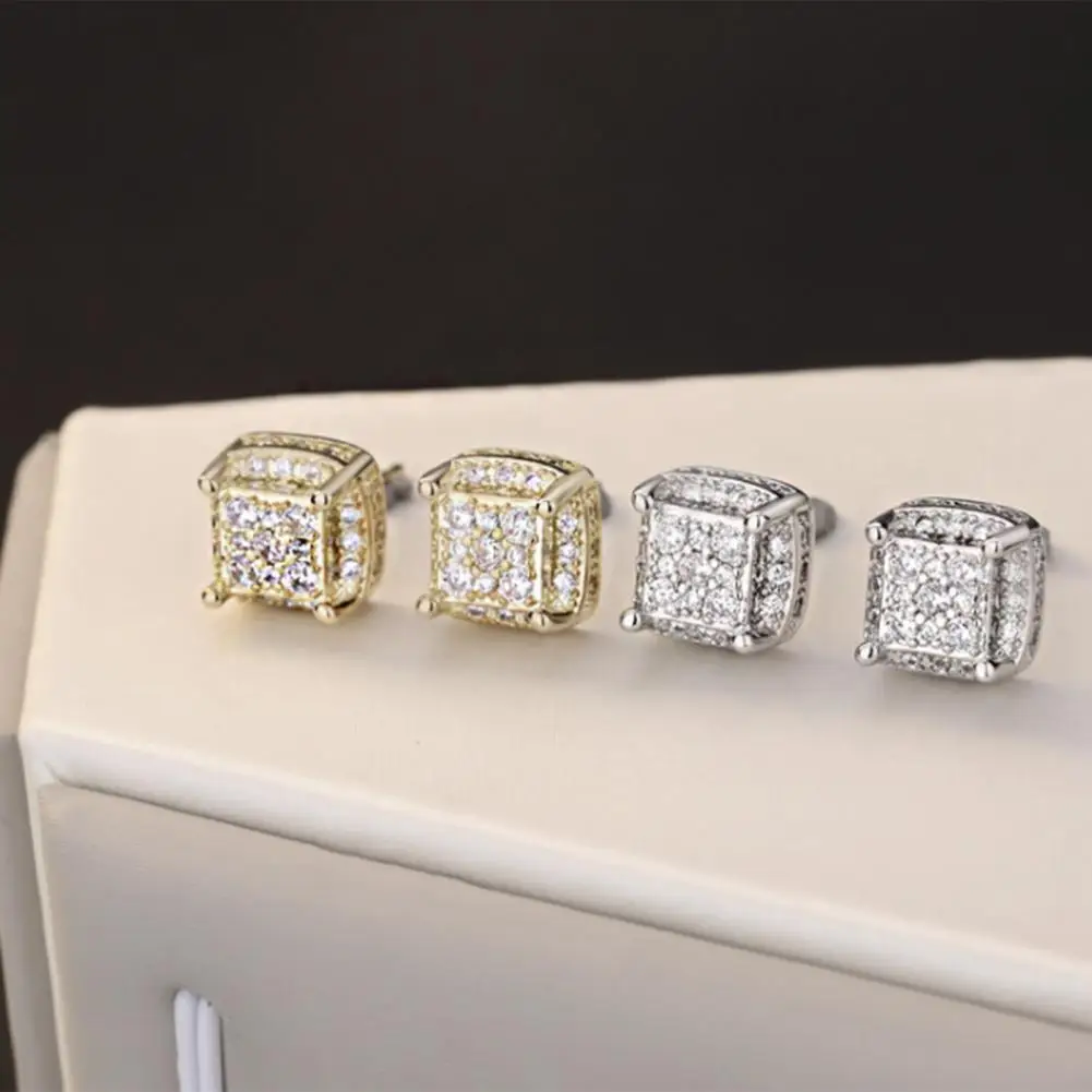 All Match Exquisite Temperament Square Inlaid Studs Earrings for Holiday
All Match Exquisite Temperament Square Inlaid Studs Earrings for Holiday