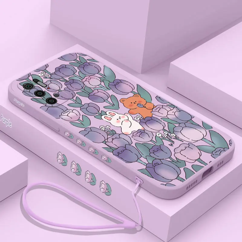 Flower Bunny Bear Phone Case For Xiaomi Poco C31 X4 M4 F3 X3 NFC M3 M2 X2 Pro 4G 5G GT Liquid Silicone Cover with Strap
Flower Bunny Bear Phone Case For Xiaomi Poco C31 X4 M4 F3 X3 NFC M3 M2 X2 Pro 4G 5G GT Liquid Silicone Cover with Strap