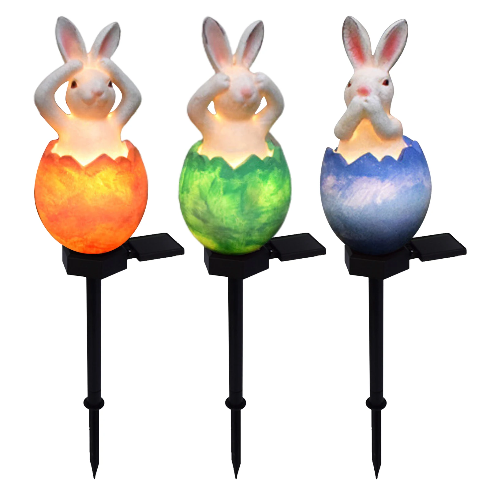 Solar Ground Lights Waterproof LED Solar-Powered Garden Bunny Eggs Lights Outdoor Landscape Warm Lights For Patio Lawn Pathway
Solar Ground Lights Waterproof LED Solar-Powered Garden Bunny Eggs Lights Outdoor Landscape Warm Lights For Patio Lawn Pathway
