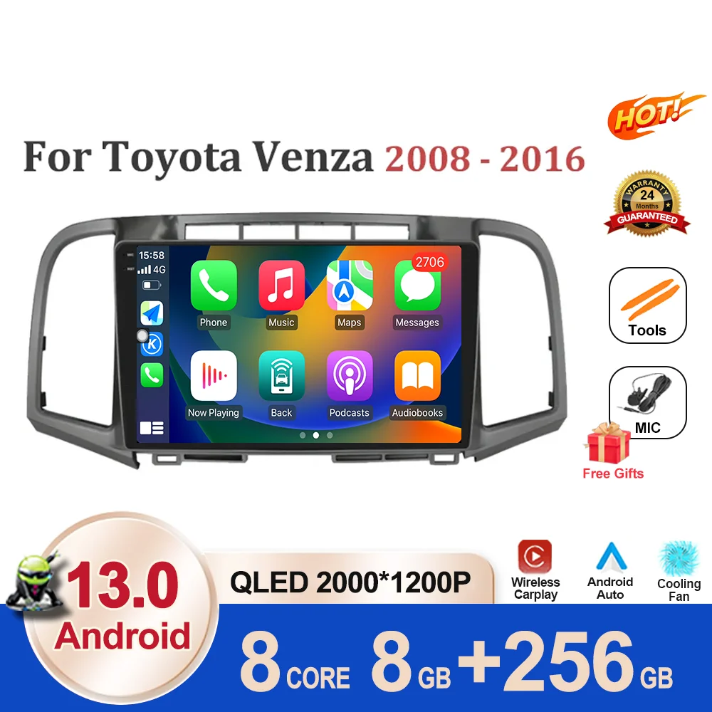 Мультимедийный видеоплеер для Toyota Venza 2008-2016, стерео, Android 13, навигация, GPS, Wi-Fi, автомагнитола 2din, 2 din, DVD
Мультимедийный видеоплеер для Toyota Venza 2008-2016, стерео, Android 13, навигация, GPS, Wi-Fi, автомагнитола 2din, 2 din, DVD