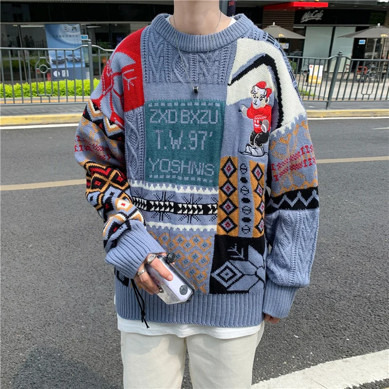 2022 Mens Oversize Sweaters Pullovers Hip Hop Streetwear Harajuku Knitted Loose Pullover Casual Fashion Casual Sweaters Tops
2022 Mens Oversize Sweaters Pullovers Hip Hop Streetwear Harajuku Knitted Loose Pullover Casual Fashion Casual Sweaters Tops