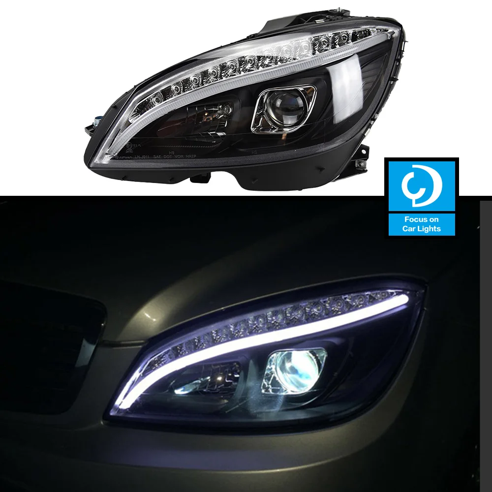 Car Front Headlight For W204 C200 2007-2010 C300 C260 Type LED Modified Head Lamp Styling Dynamic Turn Signal Lens Automotive
Car Front Headlight For W204 C200 2007-2010 C300 C260 Type LED Modified Head Lamp Styling Dynamic Turn Signal Lens Automotive