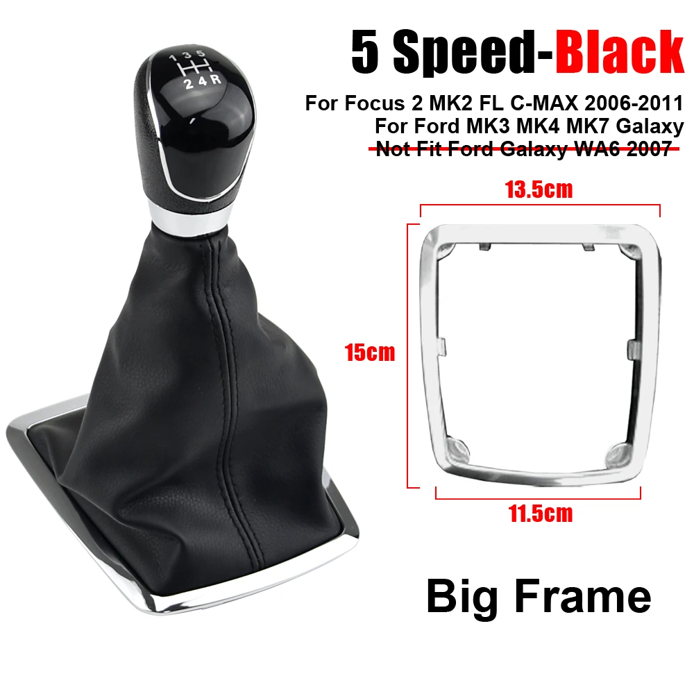 Рычаг переключения передач ручной 5 6 скоростей для Ford Focus 2 MK2 FL C-MAX 2006-2011MK3 MK4 MK7 Galaxy с кожаным пылезащитным чехлом
Рычаг переключения передач ручной 5 6 скоростей для Ford Focus 2 MK2 FL C-MAX 2006-2011MK3 MK4 MK7 Galaxy с кожаным пылезащитным чехлом