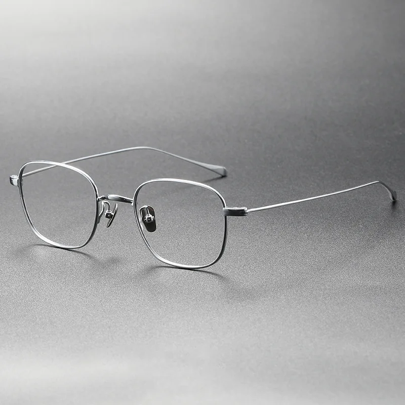 

Japanese Handmade Men Light Titanium Glasses Frames Retro Rectangle Eyeglass Frames Myopia Prescription Eyewear Frame