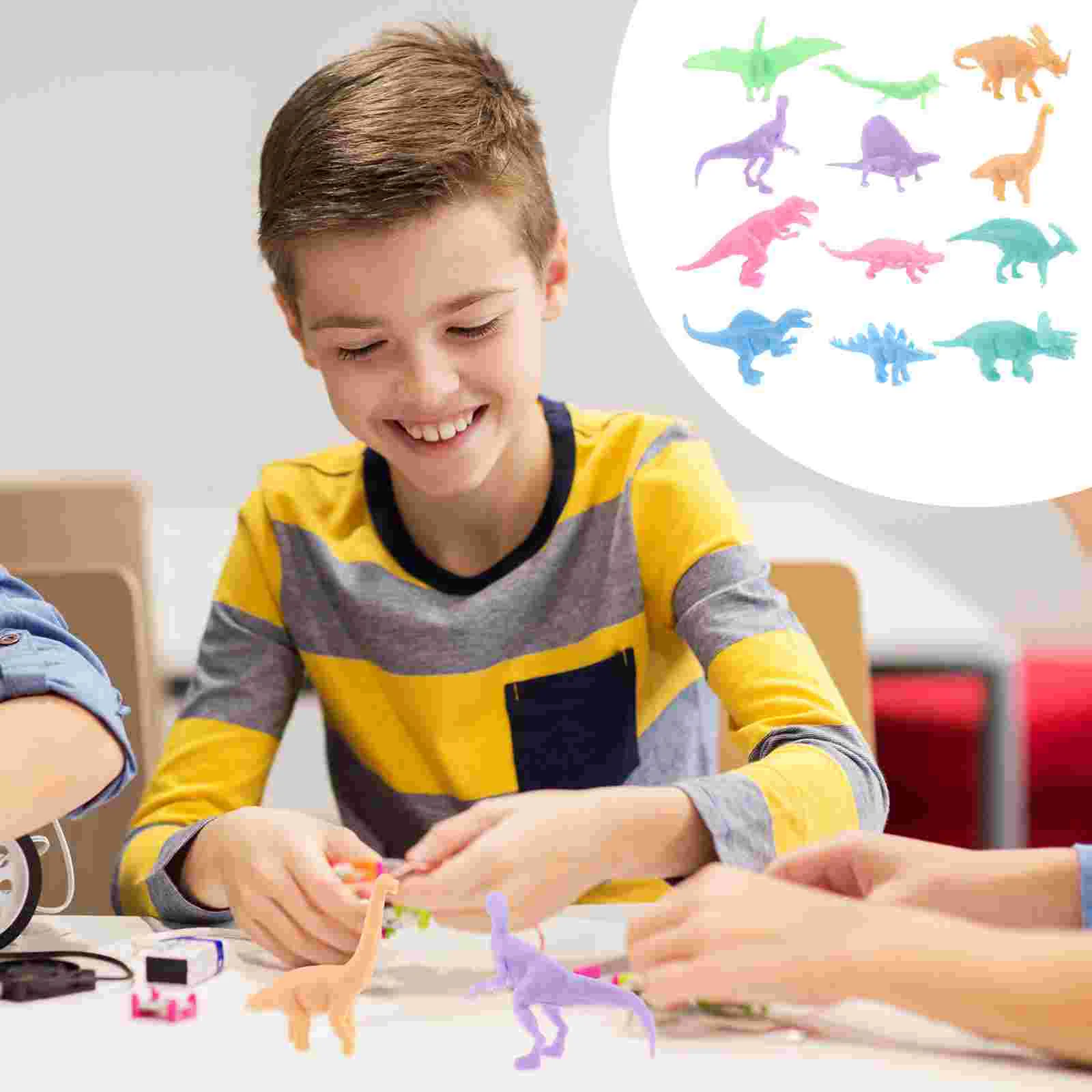 48 Pcs Mini Dinosaur Model Figures Bath Toys Kids Bulk Plastic Dinosaurs Cupcake Toppers Easter Eggs 5-7 Child Boy Toddler
48 Pcs Mini Dinosaur Model Figures Bath Toys Kids Bulk Plastic Dinosaurs Cupcake Toppers Easter Eggs 5-7 Child Boy Toddler