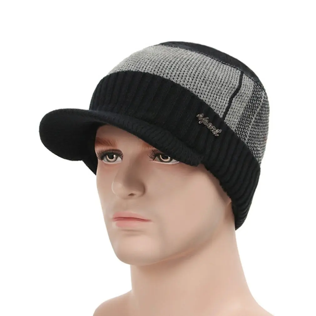 Men Winter Knitted Hat Outdoor Cycling Ear Protection Warmth Peaked Cap Casual Fashion Sunhat Bomber Hats
Men Winter Knitted Hat Outdoor Cycling Ear Protection Warmth Peaked Cap Casual Fashion Sunhat Bomber Hats