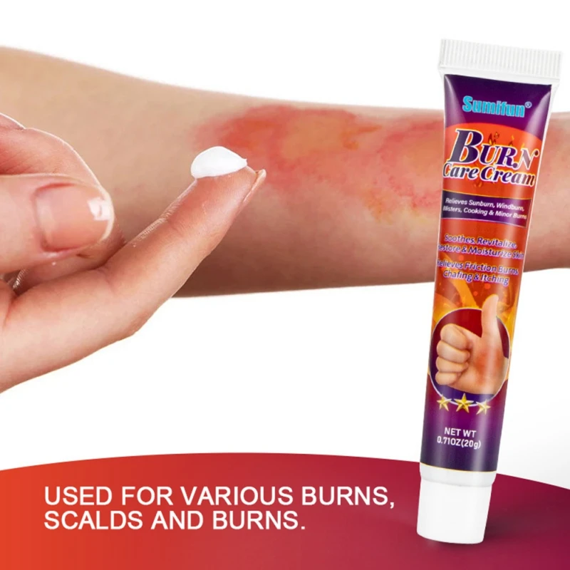 20g Burn Relief Body Creams Ointment Scars Wounds Reduces Pain Swelling Moisturizing Cream Herbal 
20g Burn Relief Body Creams Ointment Scars Wounds Reduces Pain Swelling Moisturizing Cream Herbal
