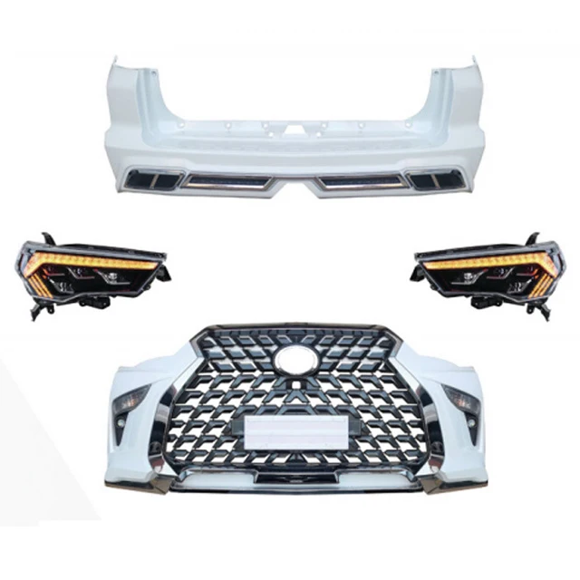 Hot Sale Car Accessories Plastic 4 Runner 10-21 Body Kit Upgrade Lexus Style Convert Bumper Kit
Hot Sale Car Accessories Plastic 4 Runner 10-21 Body Kit Upgrade Lexus Style Convert Bumper Kit
