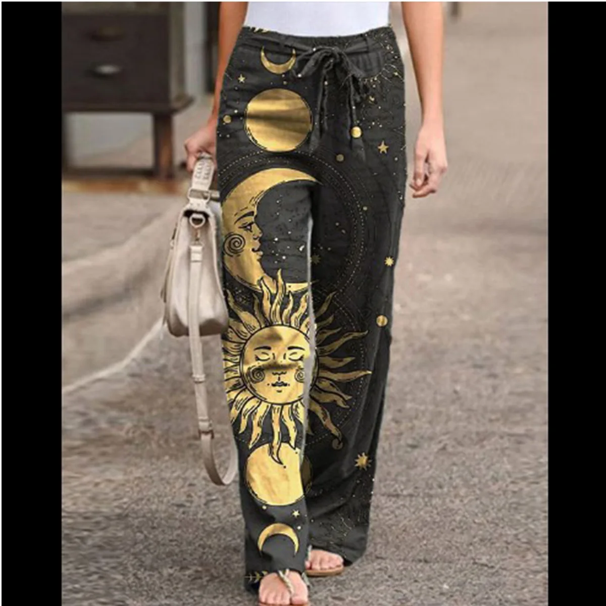 Брюки женские с широкими штанинами, прямые городские легкие повседневные штаны с поясом на резинке, модные спортивные
Брюки женские с широкими штанинами, прямые городские легкие повседневные штаны с поясом на резинке, модные спортивные