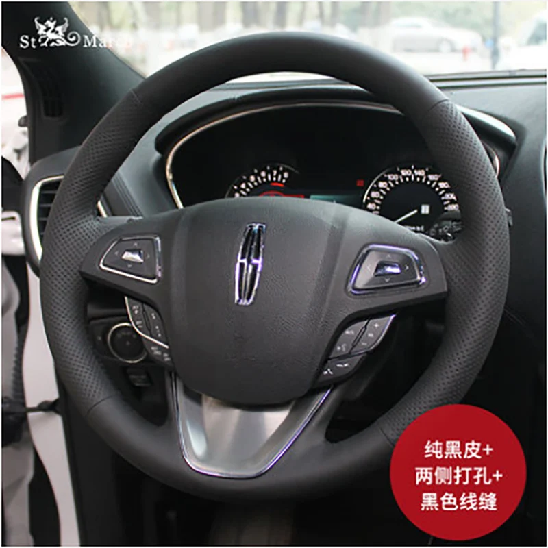 Для Lincoln MKC MKX MKZ Aviator Corsair Continental Navigator DIY чехол рулевого колеса автомобиля черная кожа интерьер автомобиля
Для Lincoln MKC MKX MKZ Aviator Corsair Continental Navigator DIY чехол рулевого колеса автомобиля черная кожа интерьер автомобиля