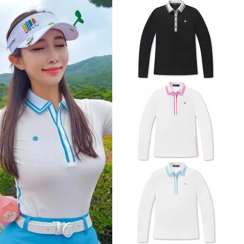 Golf Clothing Women Thin Sunscreen Long Sleeve T-shirt Summer Golf T Shirt High Elastic Quick Dry Breathable Fashion Golf Wear
Golf Clothing Women Thin Sunscreen Long Sleeve T-shirt Summer Golf T Shirt High Elastic Quick Dry Breathable Fashion Golf Wear