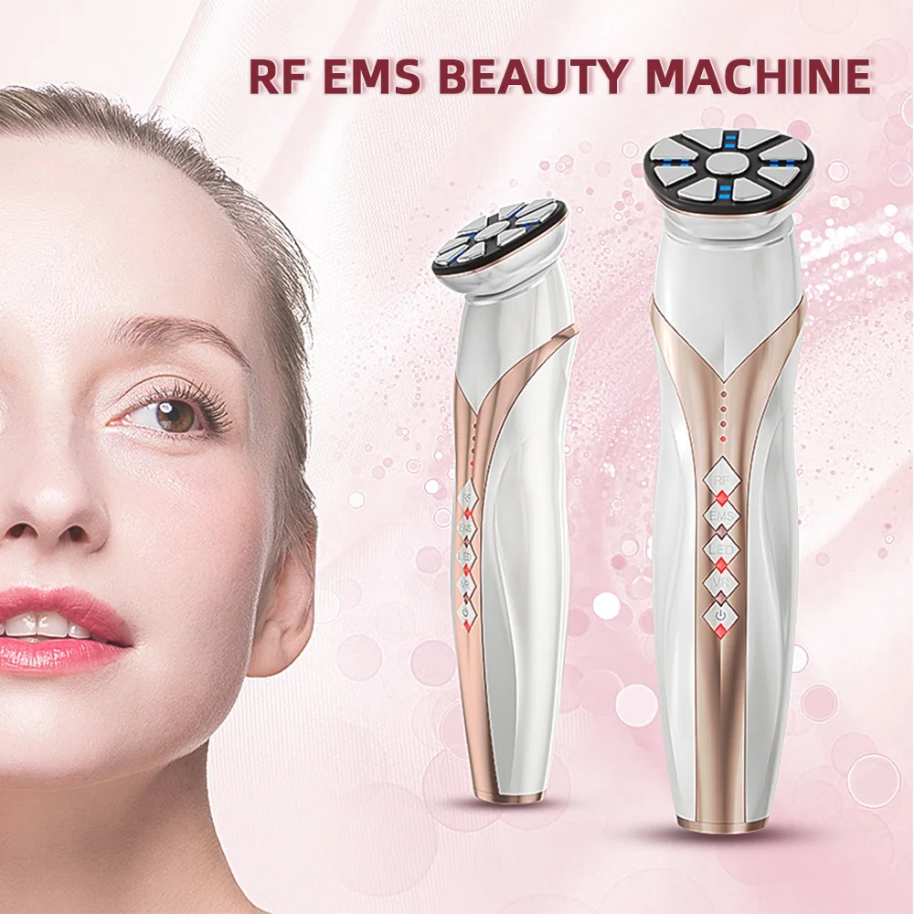 

RF EMS Microcurrent LED Photon Facial Lifting Vibration Massage Body Neck Anti-Wrinkle Beauty Device Face Slimming Edema Remover