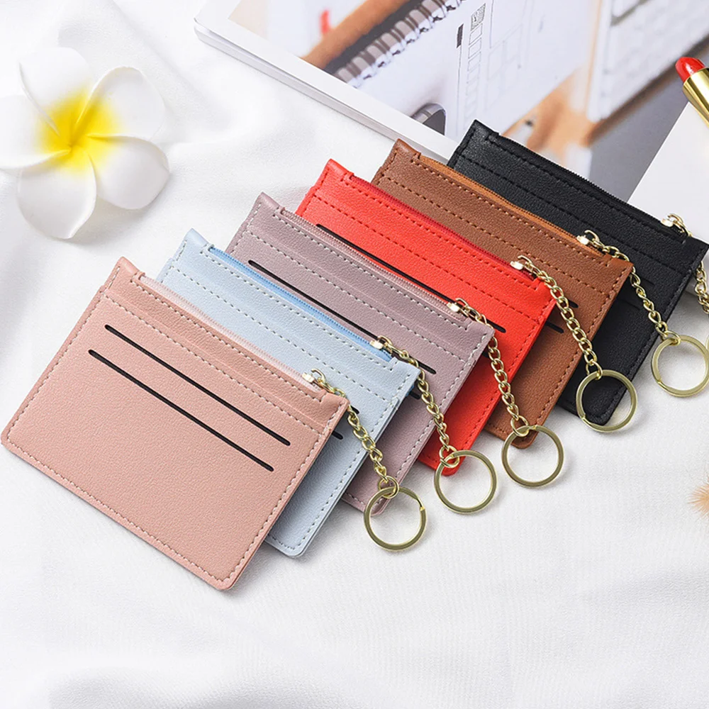 Card Bag Chain Purse Ultra Thin Mini PU Money Case Bank Credit ID Card Holder Pouch Simple Simple Portable Zipper Wallet
Card Bag Chain Purse Ultra Thin Mini PU Money Case Bank Credit ID Card Holder Pouch Simple Simple Portable Zipper Wallet