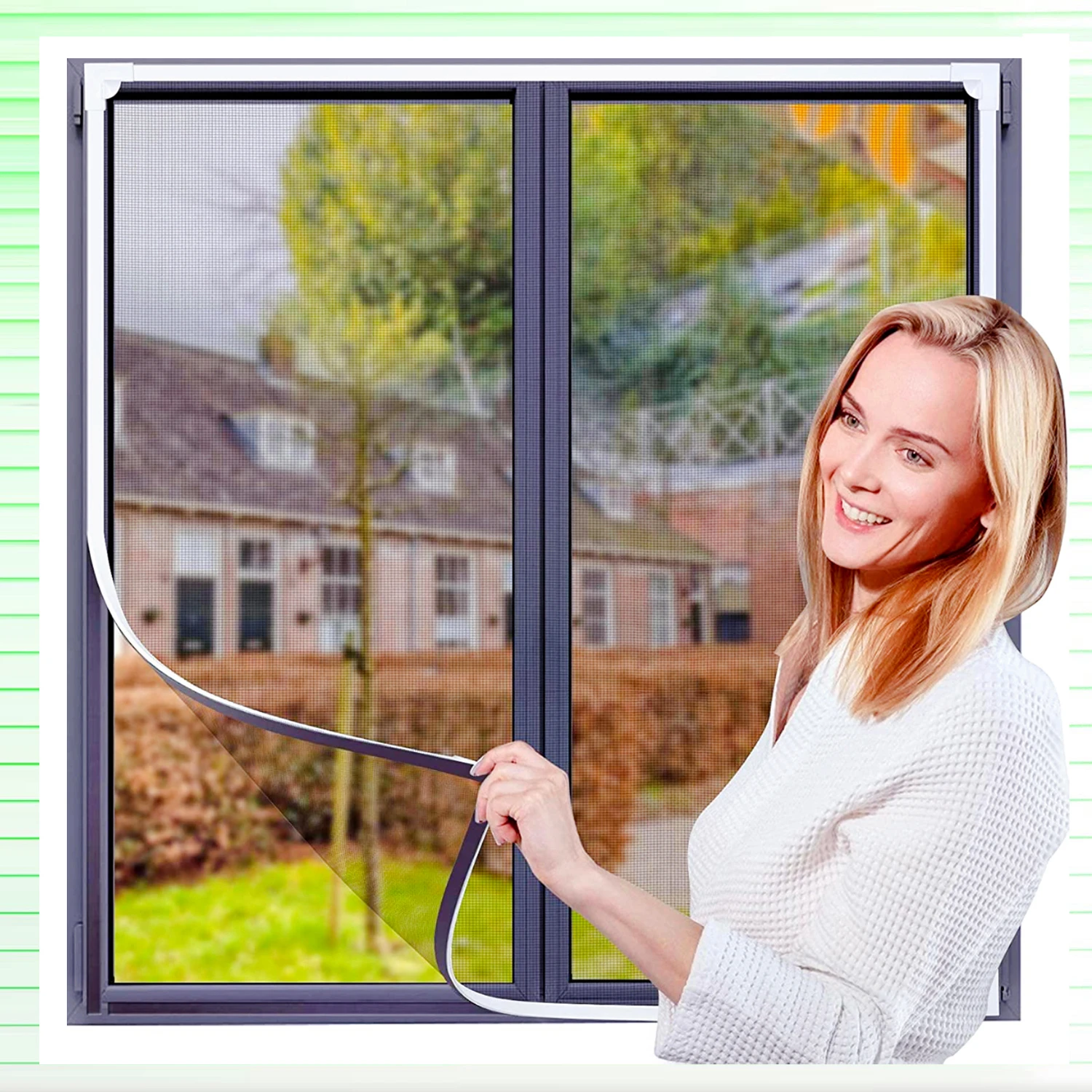 EROCACA Gray Window Mosquito Net Magnetic Mesh Tulle Invisible Anti Insect Screen Fiberglass Curtain DIY Customize Insect Flies
EROCACA Gray Window Mosquito Net Magnetic Mesh Tulle Invisible Anti Insect Screen Fiberglass Curtain DIY Customize Insect Flies