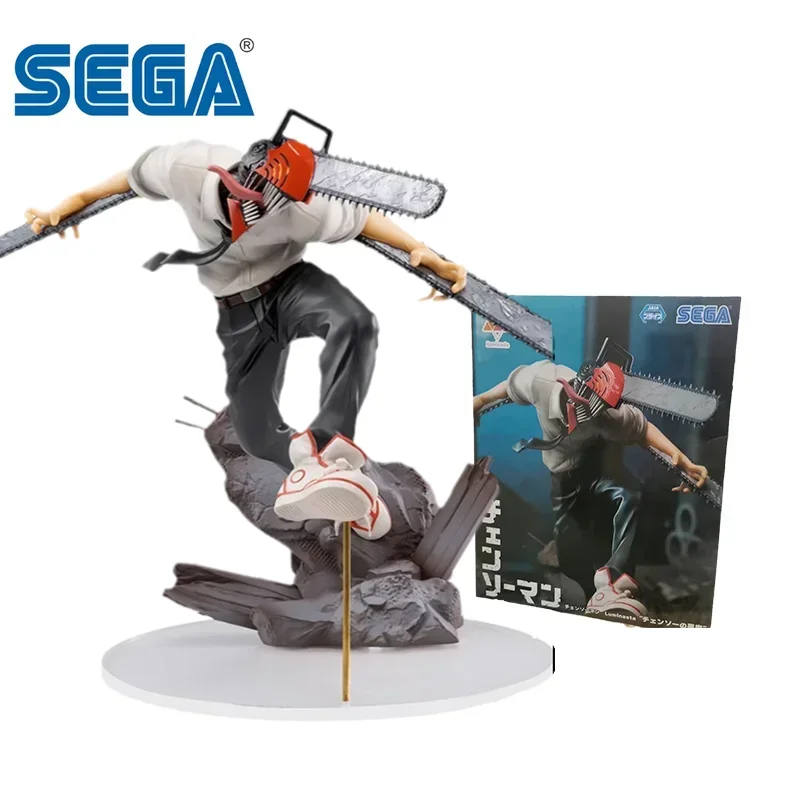 SEGA оригинальная Аниме Фигурка люминаста человек бензопила Denji фигурка игрушки