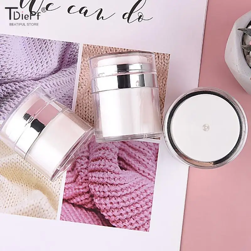 15 30 50g Refillable Cosmetic Jar Cream Cans Vacuum Bottle Press Style Cream Jar Vials Airless Cosmetic Container
15 30 50g Refillable Cosmetic Jar Cream Cans Vacuum Bottle Press Style Cream Jar Vials Airless Cosmetic Container