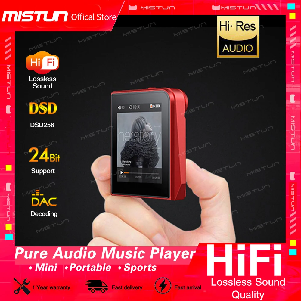 New High Quality HiFi Lossless Music MP3 Player DSD256 DAC DSP Hard Decoding Hi Res Portable Sports Metal Walkman 24Bit/192KHz
New High Quality HiFi Lossless Music MP3 Player DSD256 DAC DSP Hard Decoding Hi Res Portable Sports Metal Walkman 24Bit/192KHz