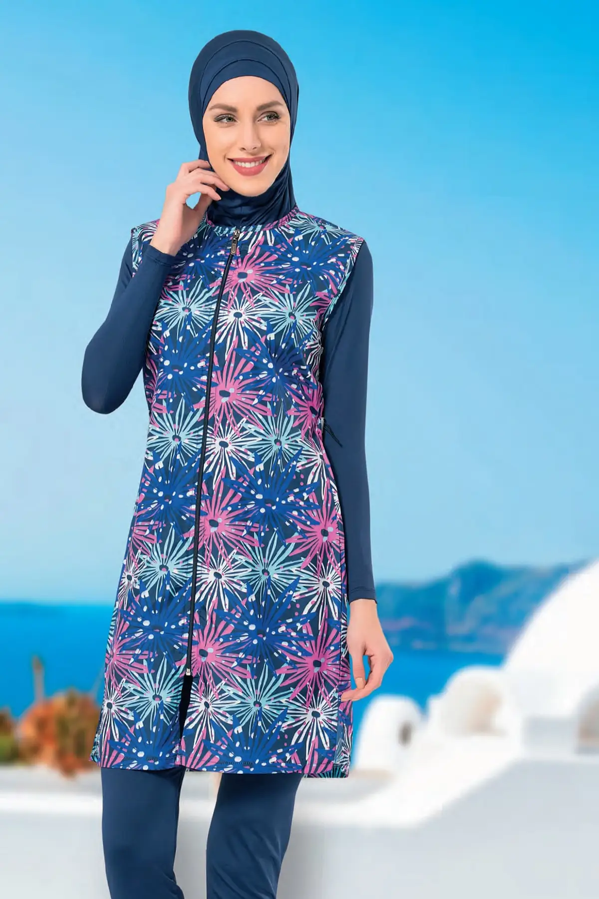 Muslim Burkinis Slim Fit Gilet Covered Swimwear Modest Summer Clothing Hijab Sport Swimsuit Islamic Full Cover
Muslim Burkinis Slim Fit Gilet Covered Swimwear Modest Summer Clothing Hijab Sport Swimsuit Islamic Full Cover