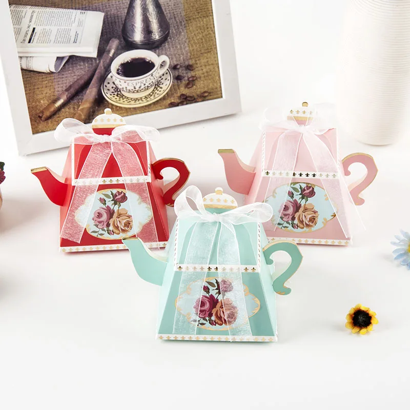 50pcs/lot Teapot design Dragees Box Candy Gift Boxes Packaging Cardboard Box for Birthday Wedding Event Party
50pcs/lot Teapot design Dragees Box Candy Gift Boxes Packaging Cardboard Box for Birthday Wedding Event Party