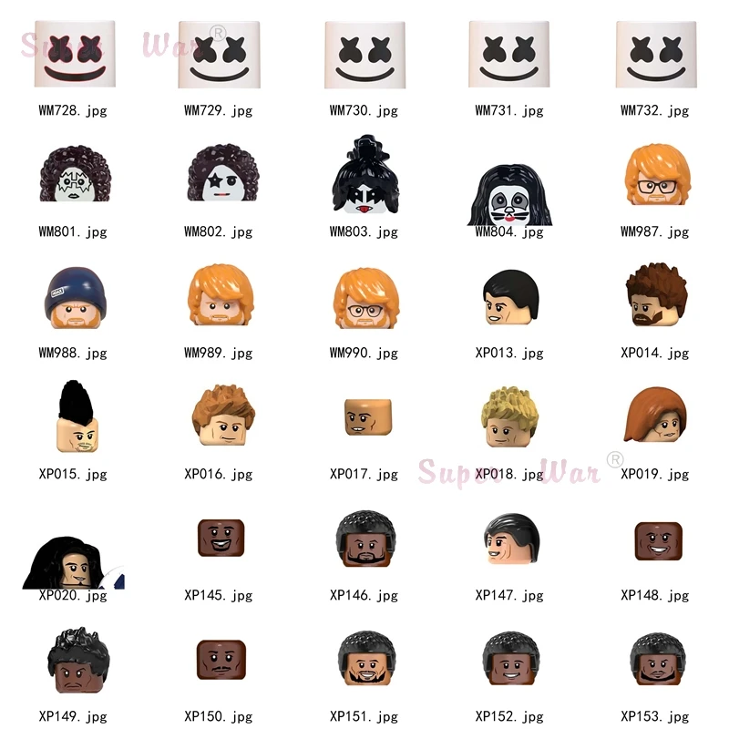 Single Famous Person Popular Sports DJ Singer Bands models Figures Head accessories Building Blocks toy for children Series-126
Single Famous Person Popular Sports DJ Singer Bands models Figures Head accessories Building Blocks toy for children Series-126
