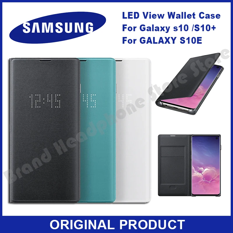 Original Samsung Galaxy S10 S-View Flip Led Phone Case Cover Protective Case for Galaxy S10 S10 Plus SM-G9750 SM-G9730 SM-G9700
Original Samsung Galaxy S10 S-View Flip Led Phone Case Cover Protective Case for Galaxy S10 S10 Plus SM-G9750 SM-G9730 SM-G9700