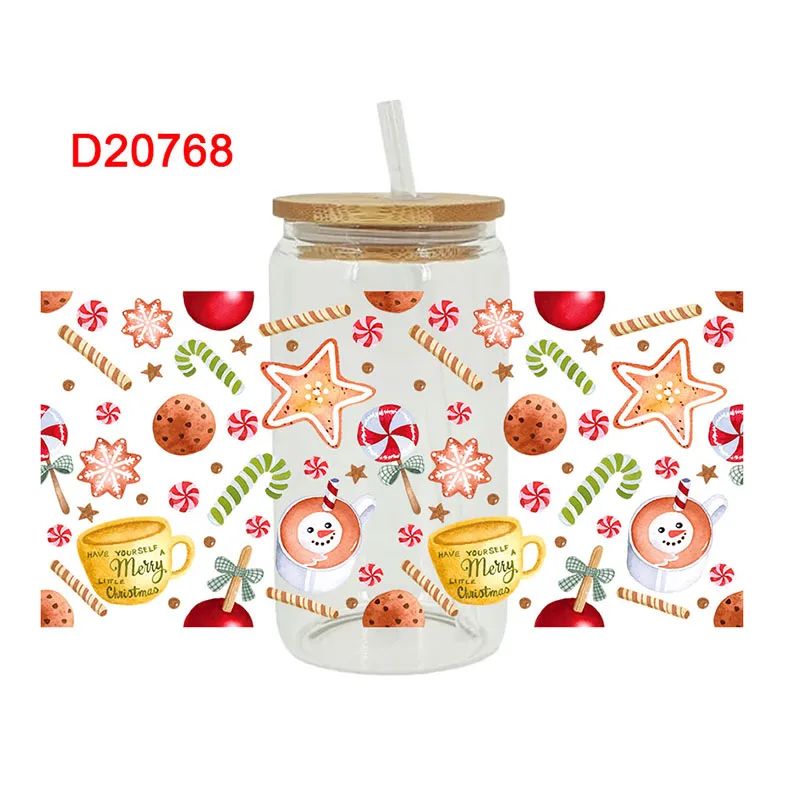 3D УФ DTF с Рождеством и принтом, наклейки-переводки, обертывания для чашек 16 унций для DIY, стекло, керамика, металла, кожи и т. д. D20642 
3D УФ DTF с Рождеством и принтом, наклейки-переводки, обертывания для чашек 16 унций для DIY, стекло, керамика, металла, кожи и т. д. D20642