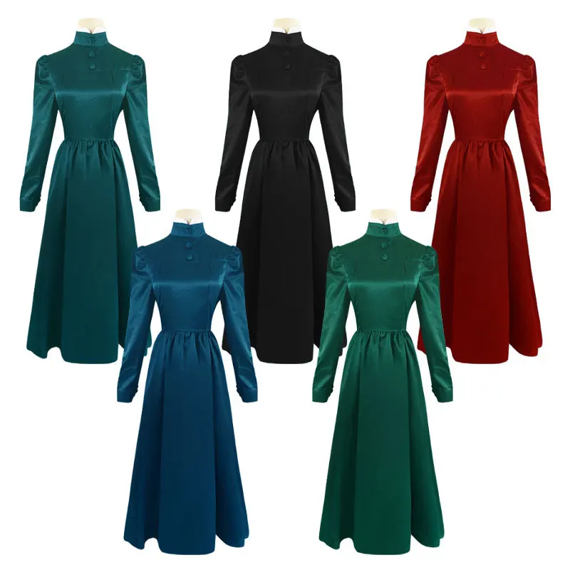 Halloween Medieval Retro Solid Color Swing Dress Court Dress Evening Dress Cospaly Stage Costume
Halloween Medieval Retro Solid Color Swing Dress Court Dress Evening Dress Cospaly Stage Costume