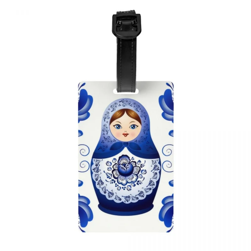 Custom Matryoshka Doll Russia Luggage Tag With Name Card Russian Folk Art Privacy Cover ID Label for Travel Bag Suitcase
Custom Matryoshka Doll Russia Luggage Tag With Name Card Russian Folk Art Privacy Cover ID Label for Travel Bag Suitcase