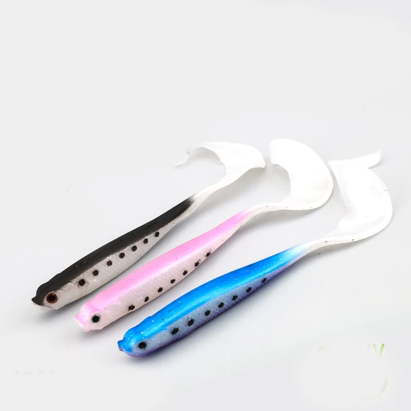 

Fishing Lure 6.5g 12cm Soft Bait Jigging Wobblers Shad T-Tail Silicone Lures Bass Pike Fishing Tackle