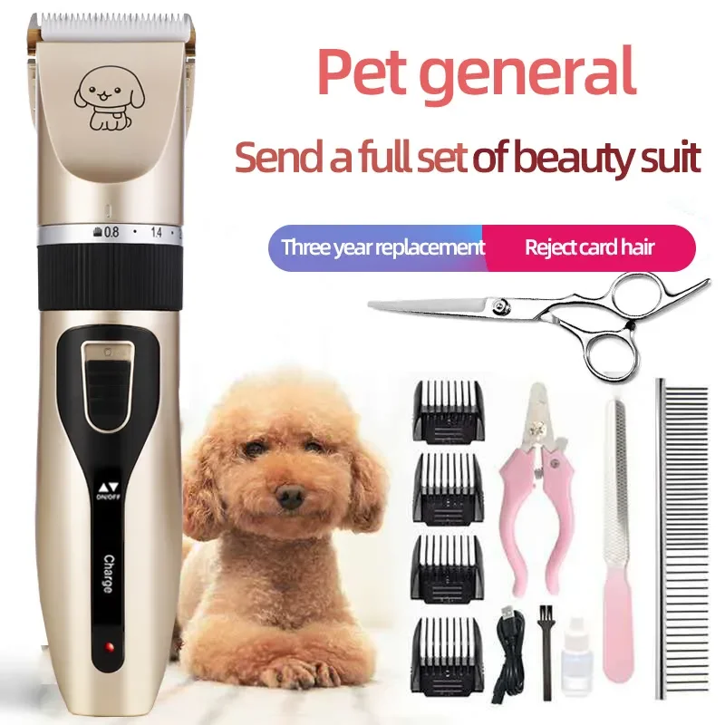 Dog Hair Clipper Pet Hair Trimmer Set Puppy Grooming Electric Shaver Ceramic Blade Cat Accessories Cordless Charging Professiona
Dog Hair Clipper Pet Hair Trimmer Set Puppy Grooming Electric Shaver Ceramic Blade Cat Accessories Cordless Charging Professiona